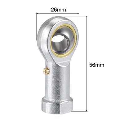 Harfington Uxcell PHS10 Rod End Bearing 10mm Bore Self-lubricated M10x1.5 Right Hand Female Thread