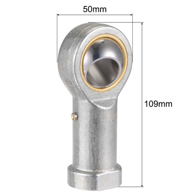 Harfington Uxcell PHS22 Rod End Bearing 22mm Bore Self-lubricated M22x1.5 Right Hand Female Thread