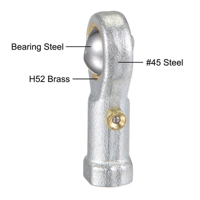 Harfington Uxcell 2pcs PHS5 Rod End Bearing 5mm Bore Self-lubricated M5 Left Hand Female Thread