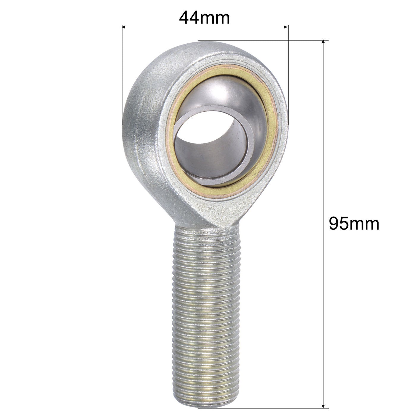 uxcell Uxcell SA18TK POSA18 Rod End Bearing 18mm Bore M18x1.5 Right Hand Male Thread
