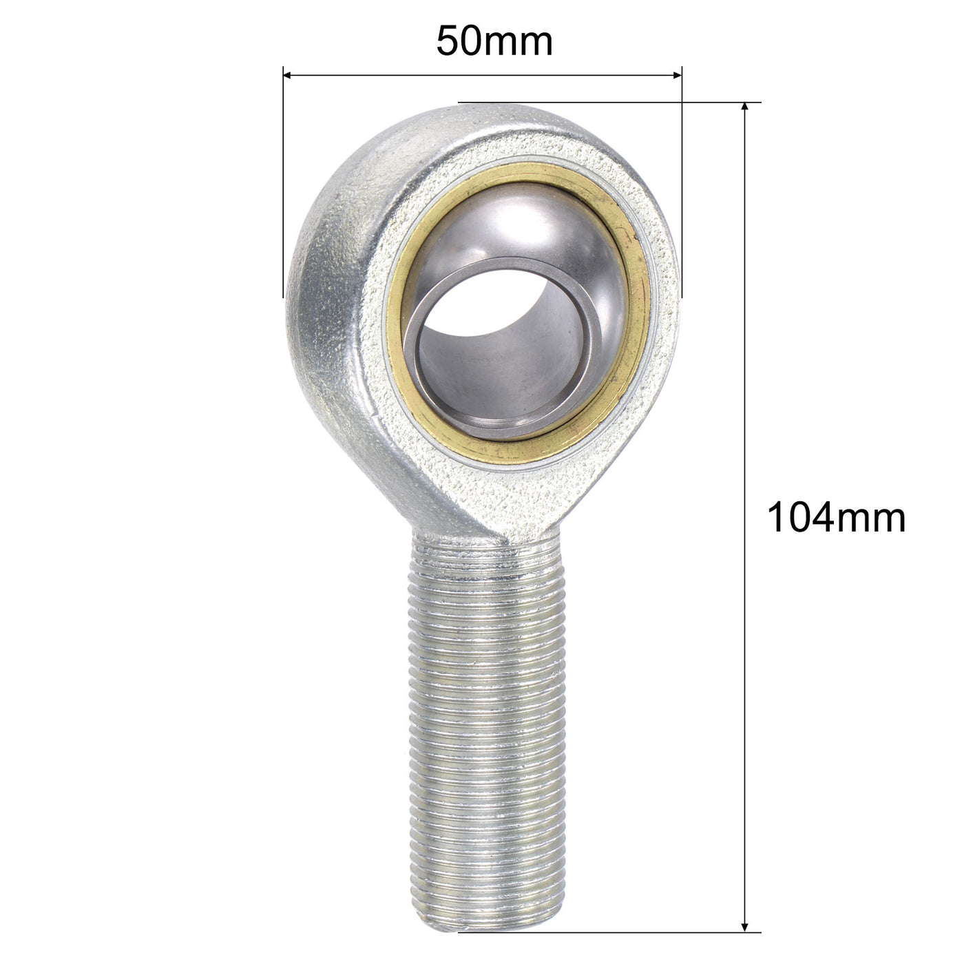 uxcell Uxcell SA20TK POSA20 Rod End Bearing 20mm Bore M20x1.5 Right Hand Male Thread