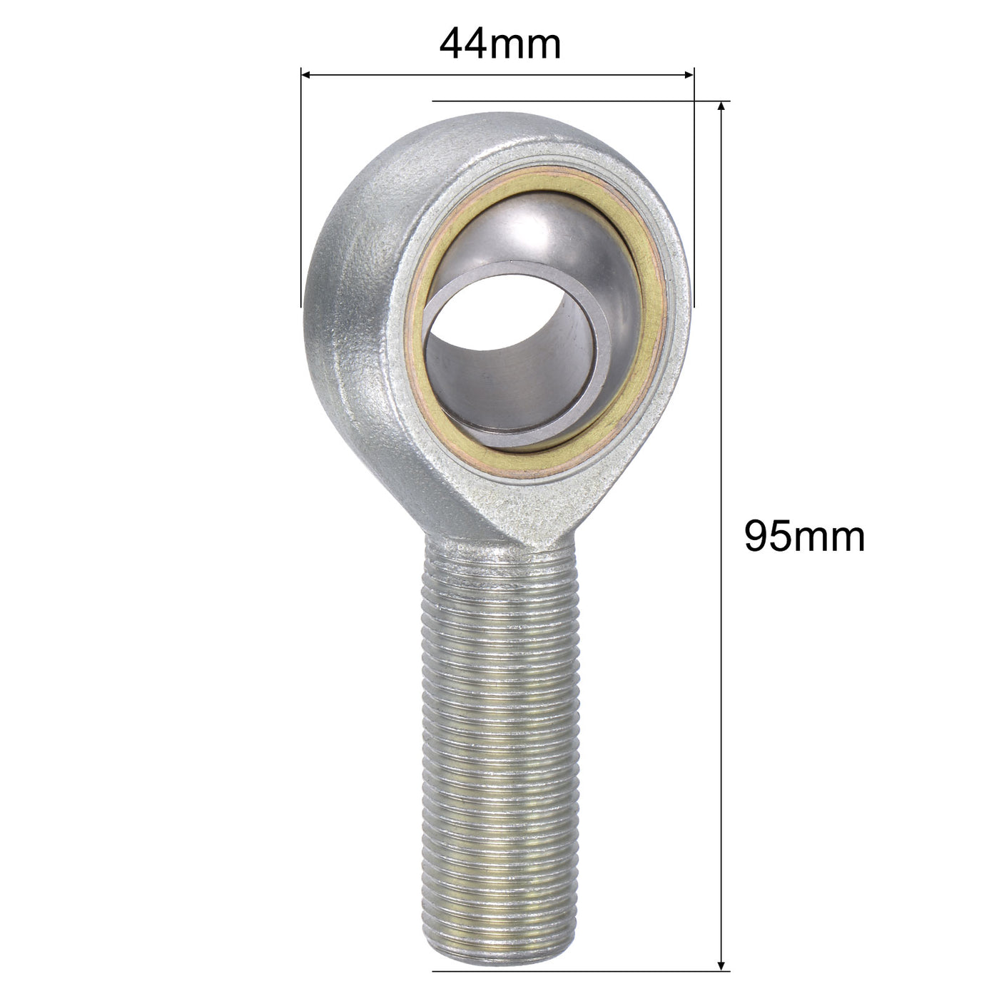 uxcell Uxcell SA18TK POSA18 Rod End Bearing 18mm Bore M18x1.5 Left Hand Male Thread