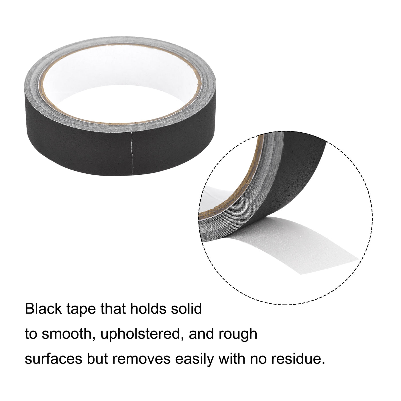 Harfington Black Gaffers Tape 11 Yards x 1 Inch Stage Tape for Photography, Pack of 3