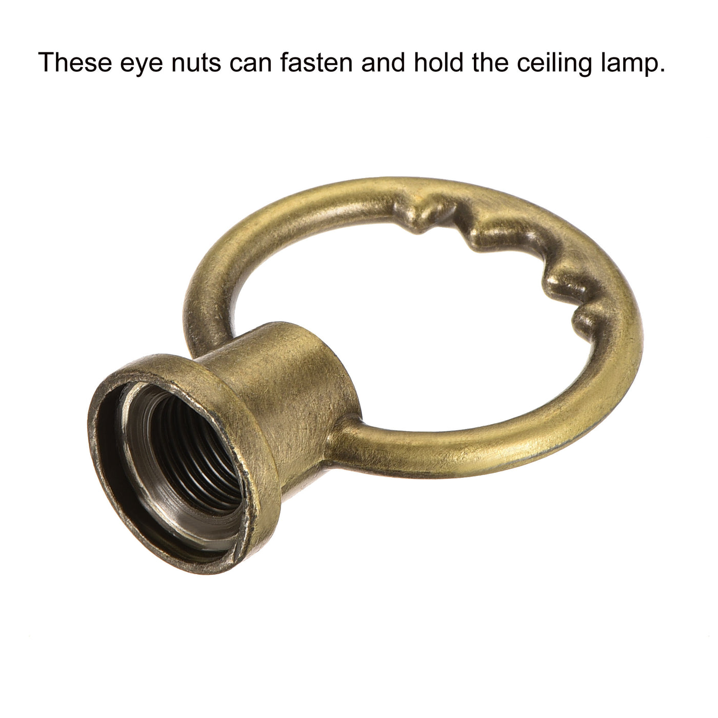 Harfington Eye Nut Load Thread Ring Shape Female Loop for Hanging Lamp Chandelier
