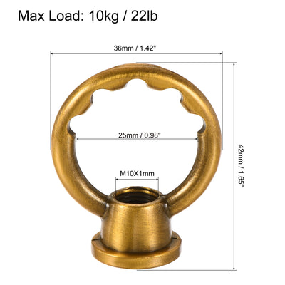 Harfington Eye Nuts Max Load Thread Ring Shape Female Loop for Hanging Lamp Chandelier