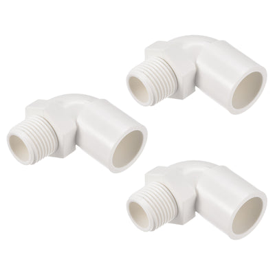 Harfington Water Pipe Elbow Fitting Male Thread ID Tube Connector Adapters