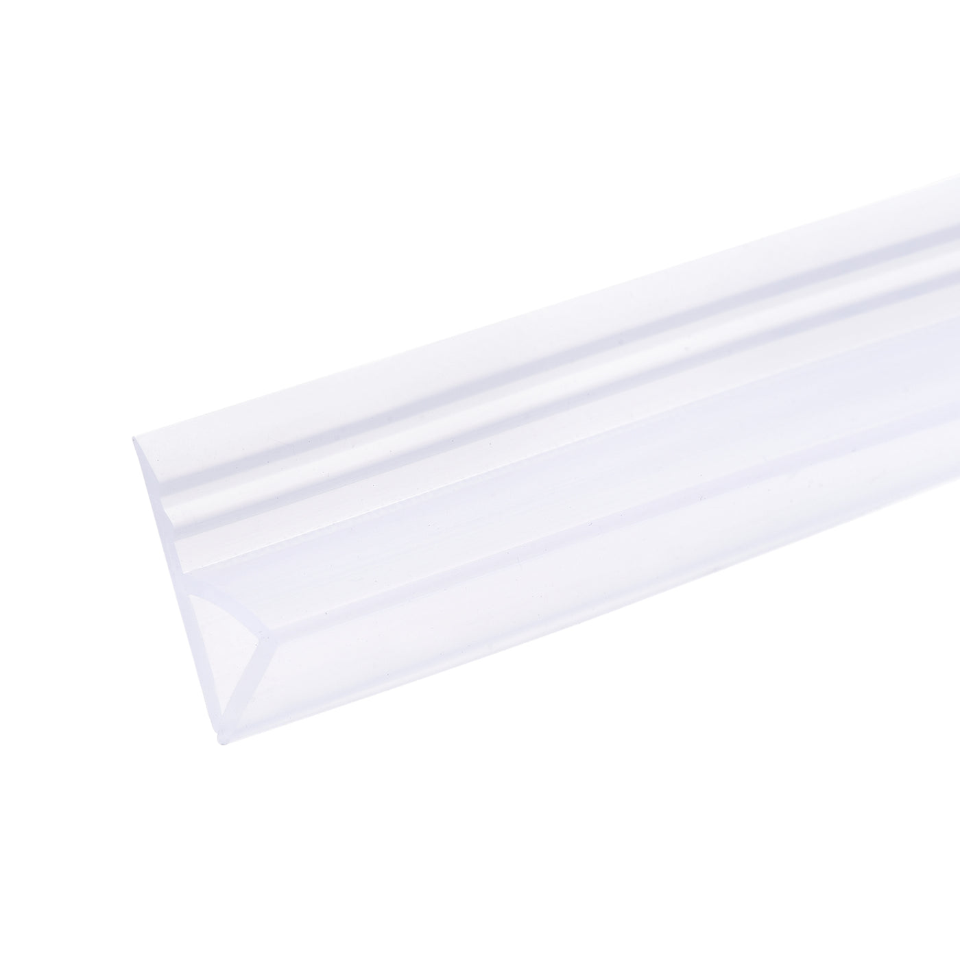 Uxcell Uxcell Frameless Glass Shower Door Sweep 137.8" for 5/16"(8mm) Glass H-Type Seal Strip