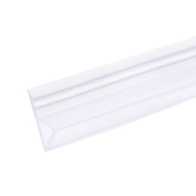 Harfington Uxcell Frameless Glass Shower Door Sweep 137.8" for 5/16"(8mm) Glass H-Type Seal Strip