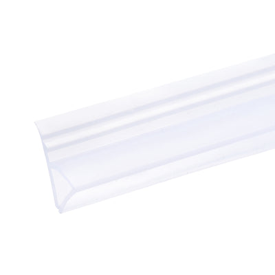 Harfington Uxcell Frameless Glass Shower Door Sweep 137.8" for 3/8"(10mm) Glass H-Type Seal Strip