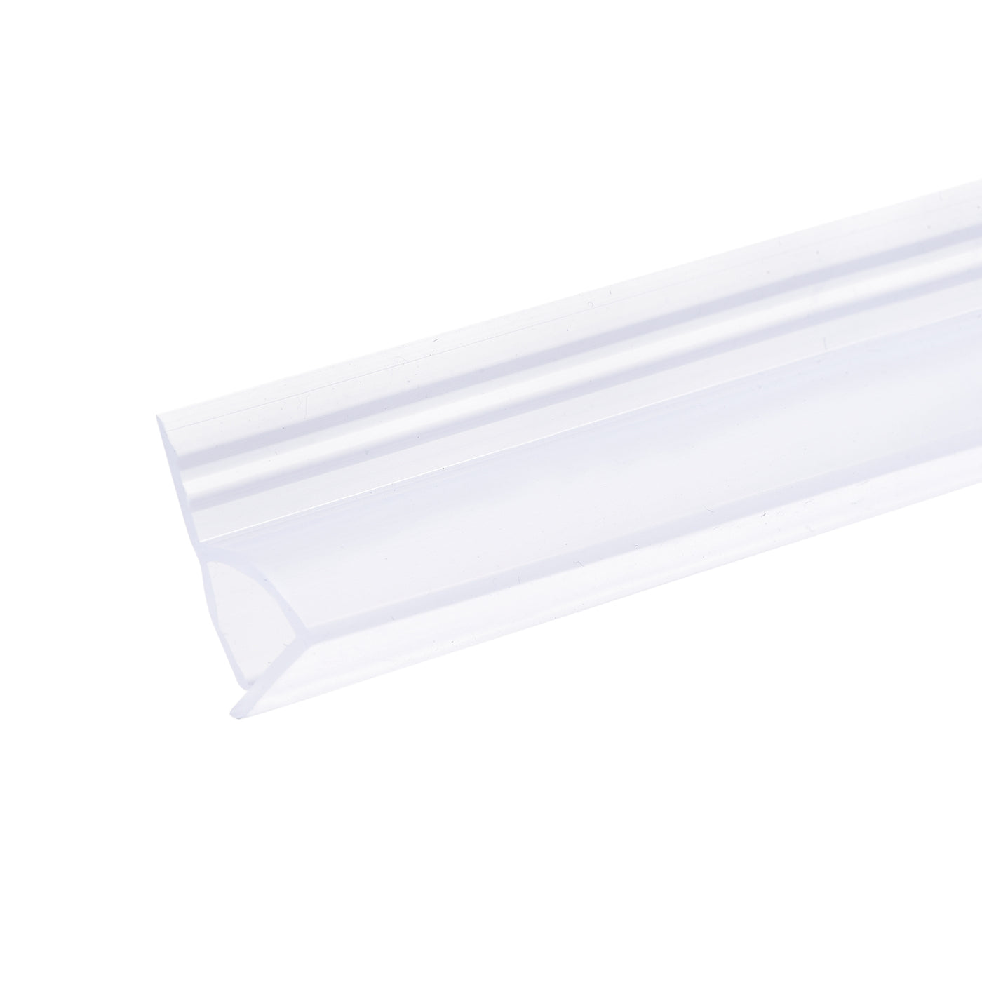 Uxcell Uxcell Frameless Glass Shower Door Sweep 137.8" for 1/2"(12mm) Glass H-Type Seal Strip
