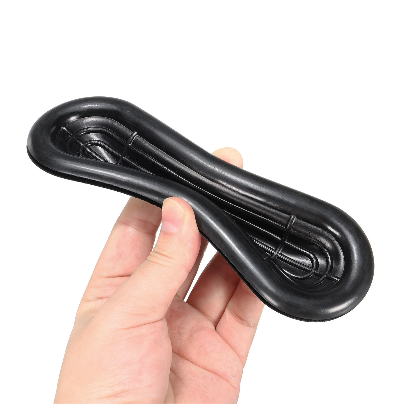 Harfington Rubber Grommet Mount Size 50 x 150mm Oval Double-Sided for Wire Protection, Pack of 6