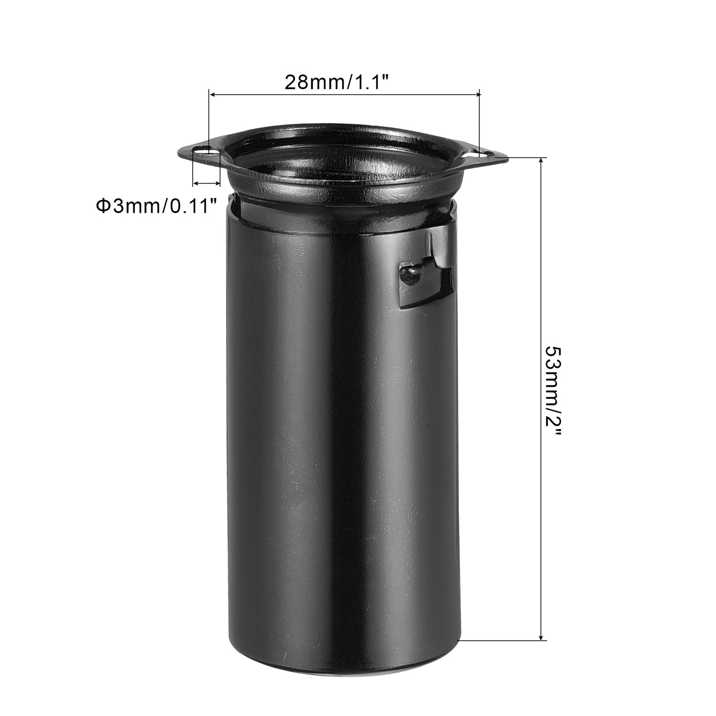 Harfington 9pin Ceramic Vacuum Tube Socket 53mm Aluminum Shield for 12AX7 12AU7 Tube Black