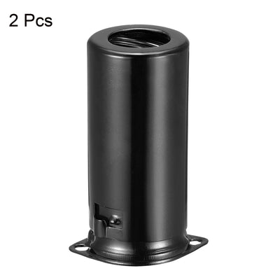 Harfington 9pin Ceramic Vacuum Tube Socket 53mm Aluminum Shield for 12AX7 12AU7 Tube Black
