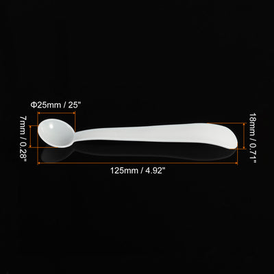 Harfington Micro Spoons 2 Gram Measuring Scoop Plastic Round Bottom Mini Spoon 15Pcs