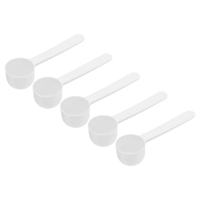 Harfington Micro Spoons 5 Gram Measuring Scoop Plastic Flat Bottom Mini Spoon 15Pcs