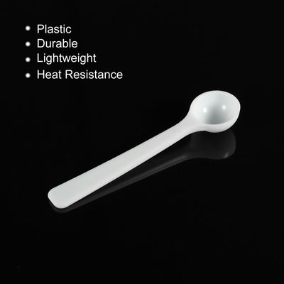 Harfington Micro Spoons 1 Gram Measuring Scoop Plastic Round Bottom Mini Spoon 30Pcs