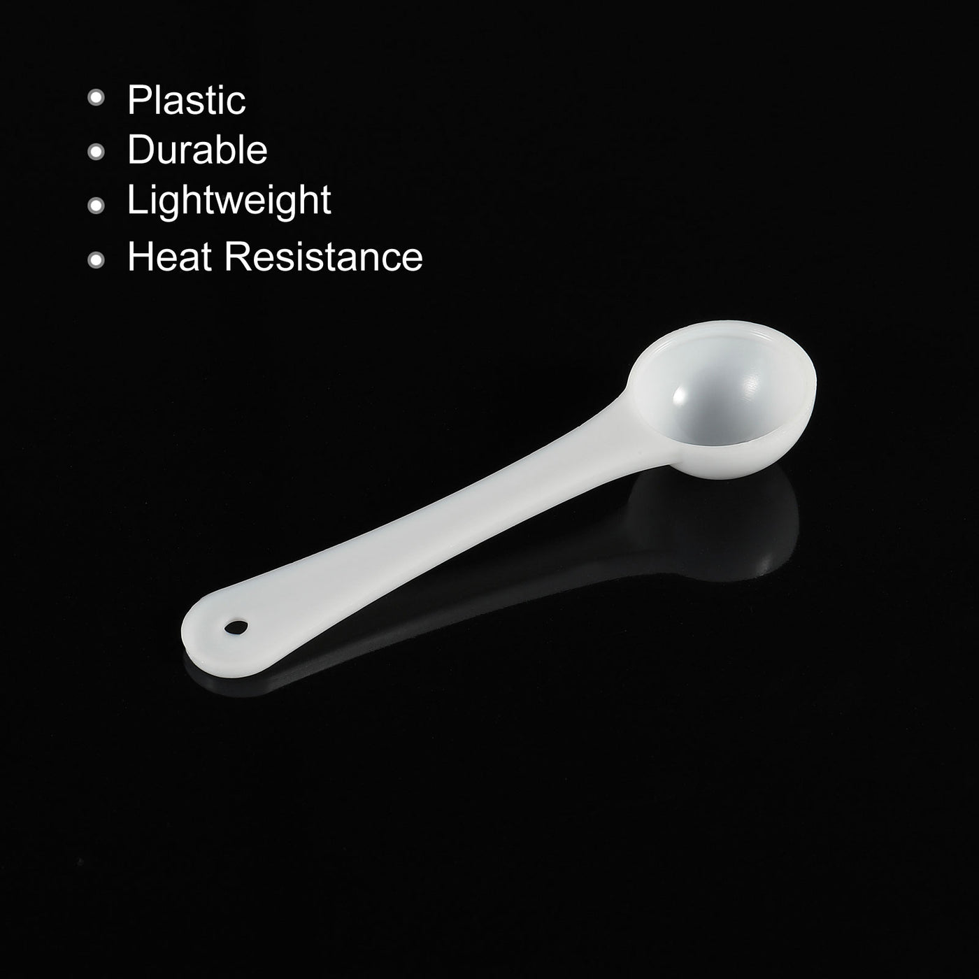 Harfington Micro Spoons 2 Gram Measuring Scoop Plastic Round Bottom Mini Spoon 30Pcs
