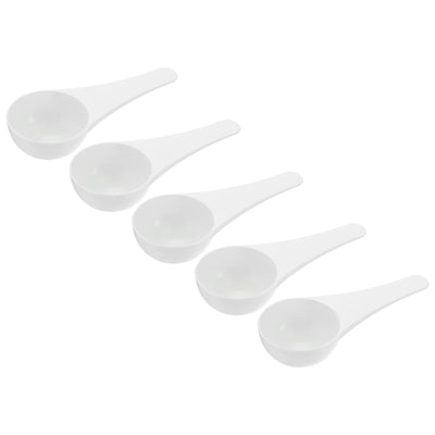 Harfington Micro Spoons 15 Gram Measuring Scoop Plastic Round Bottom Mini Spoon 50Pcs