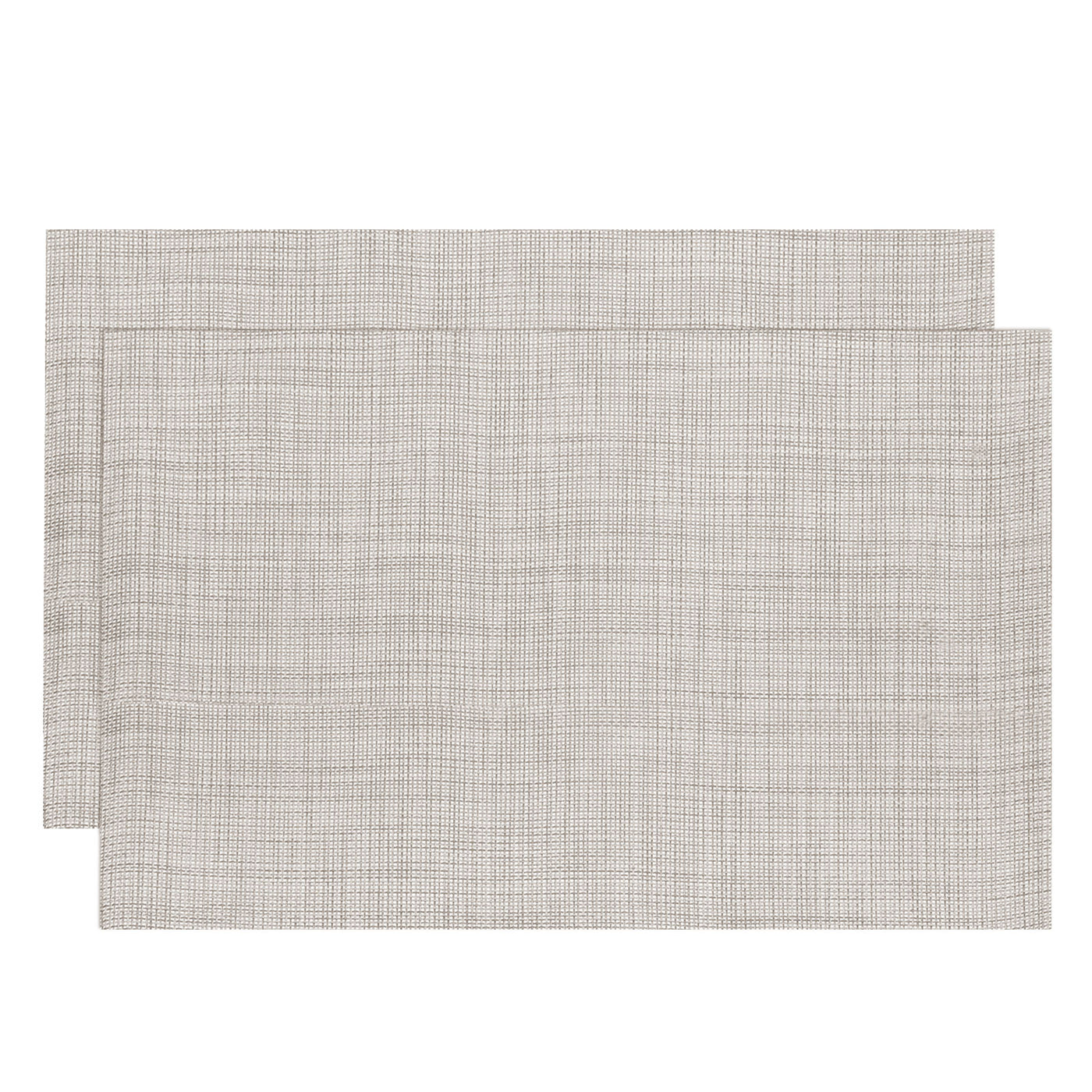 uxcell Uxcell Place Mats, 450x300mm Table Mats Set of 2 PVC Washable Woven Placemat Beige