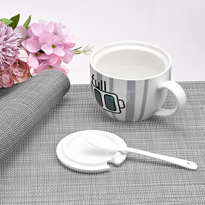 Harfington Uxcell Place Mats, 450x300mm Table Mats Set of 2 PVC Washable Woven Placemat Gray