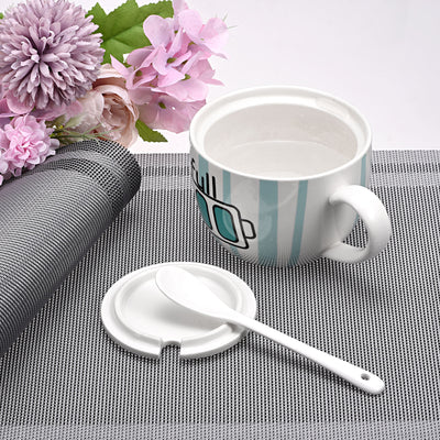 Harfington Uxcell Place Mats 450x300mm Table Mats Set of 6 PVC Washable Woven Placemat Silver Tone