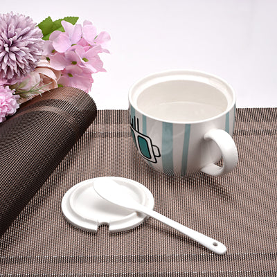Harfington Uxcell Place Mats, 450x300mm Table Mats Set of 8 PVC Washable Woven Placemat Coffee
