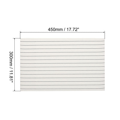 Harfington Uxcell Place Mats, 450x300mm Table Mats Set of 2 PVC Washable Woven Placemat White