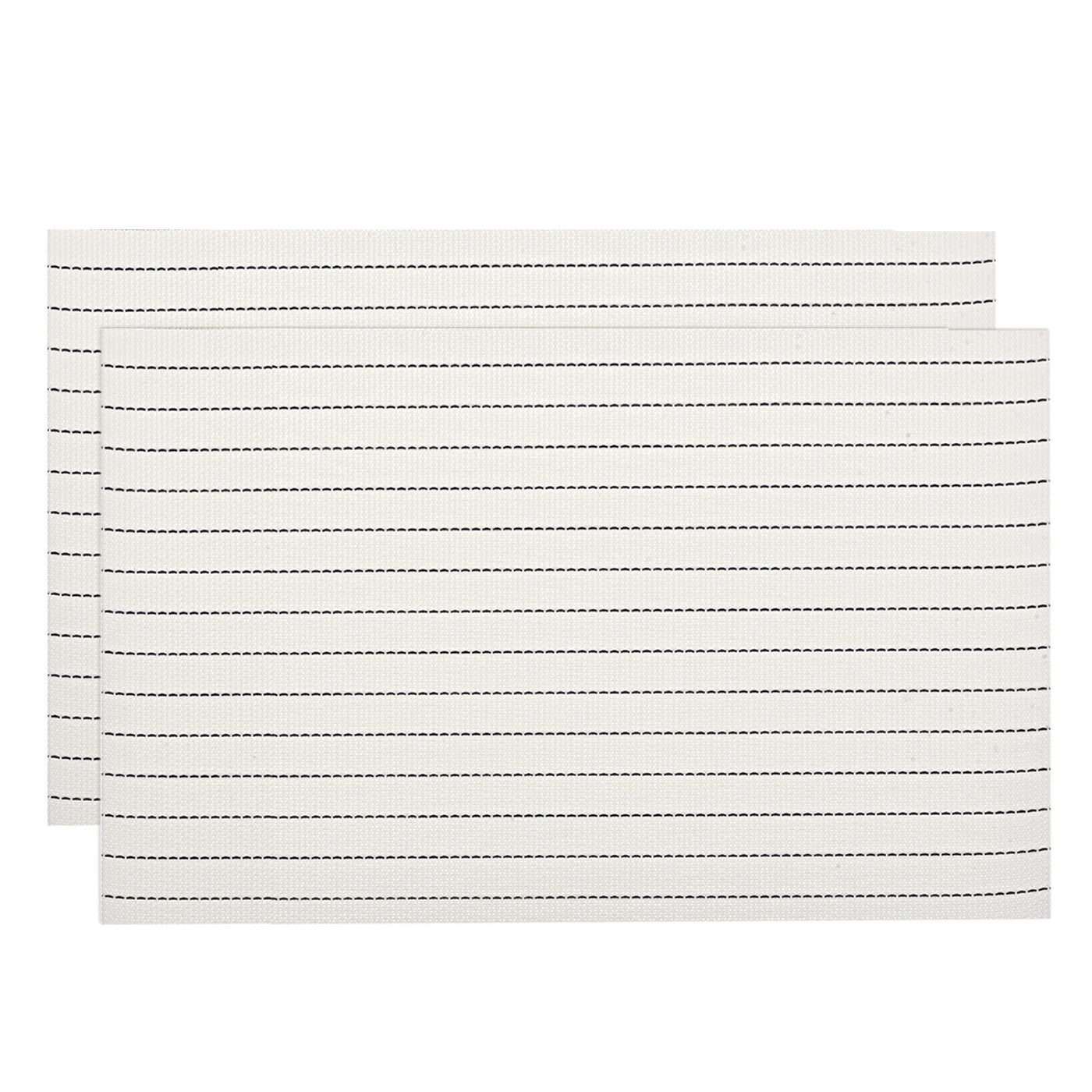 uxcell Uxcell Place Mats, 450x300mm Table Mats Set of 2 PVC Washable Woven Placemat White