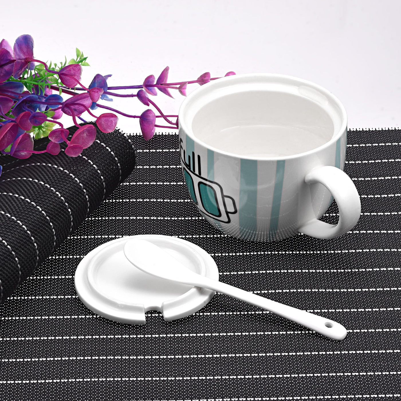 uxcell Uxcell Place Mats, 450x300mm Table Mats Set of 4 PVC Washable Woven Placemat Black