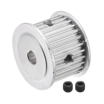 Harfington 3M28 Teeth Timing Pulley Synchronous Wheel Belt Drive Gear with M5 Screw 6.35mm Bore for Belt, 3D Printer, CNC