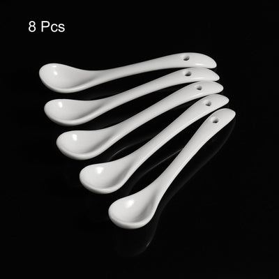 Harfington Ceramic Spoons Spoon Stirring Spoons for Kitchen Restaurant