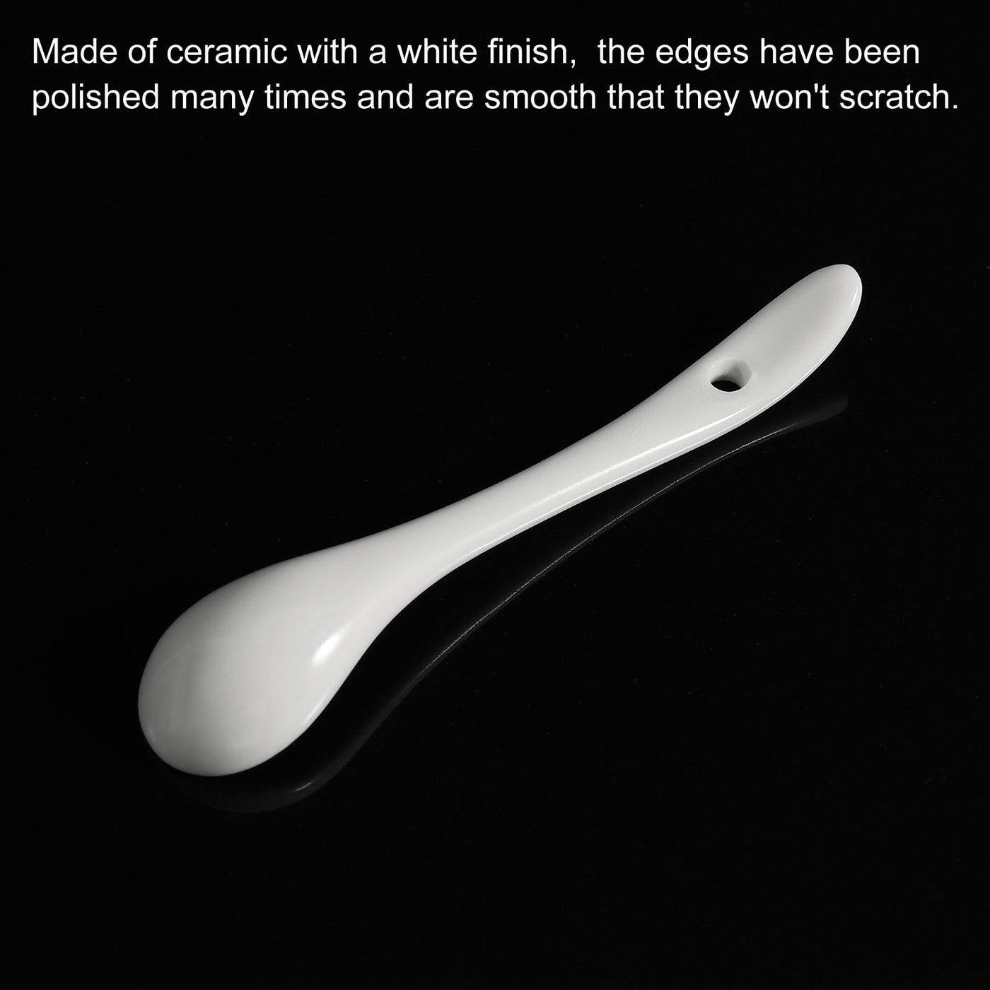 Harfington Ceramic Spoons Spoon Stirring Spoons for Kitchen Restaurant