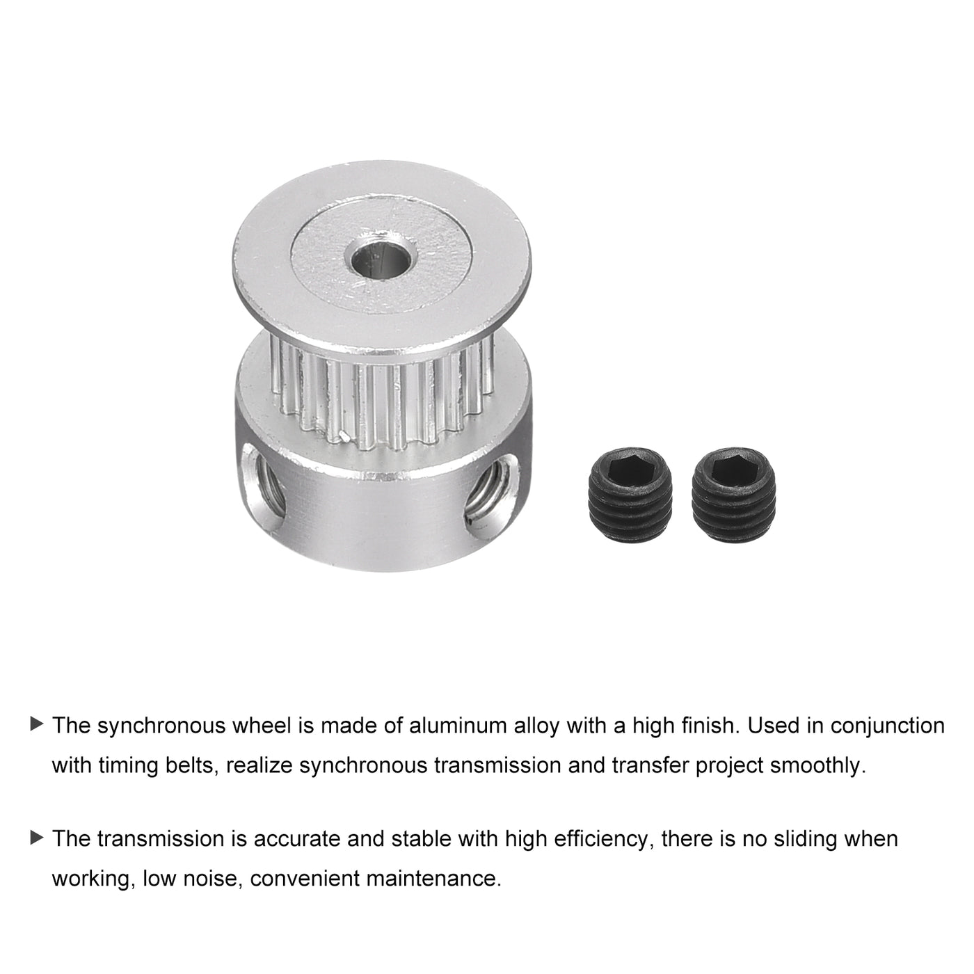 Harfington Timing Belts Pulley, Aluminium Synchronous Wheel for 3D Printer Belt, CNC
