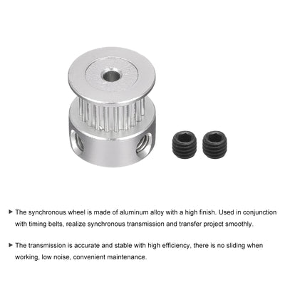 Harfington Timing Belts Pulley, Aluminium Synchronous Wheel for 3D Printer Belt, CNC