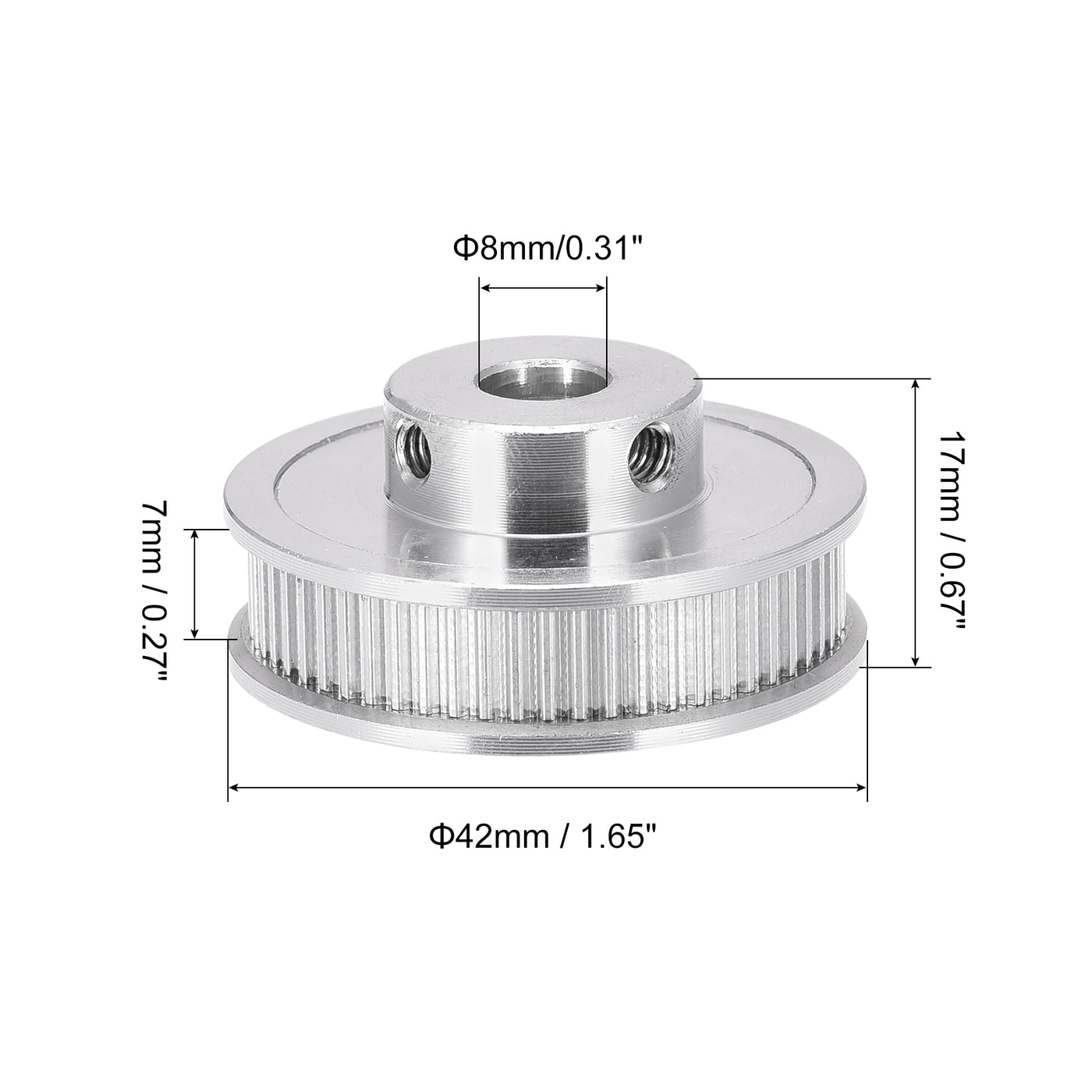 Harfington Timing Pulley Aluminium Synchronous Wheel for 3D Printer Belts, CNC