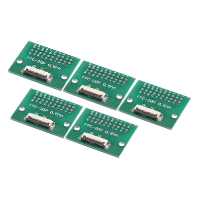 Harfington FPC Converter Board 20P 0.5mm on Socket Side, Back 1.0mm, to DIP 2.54mm 5pcs