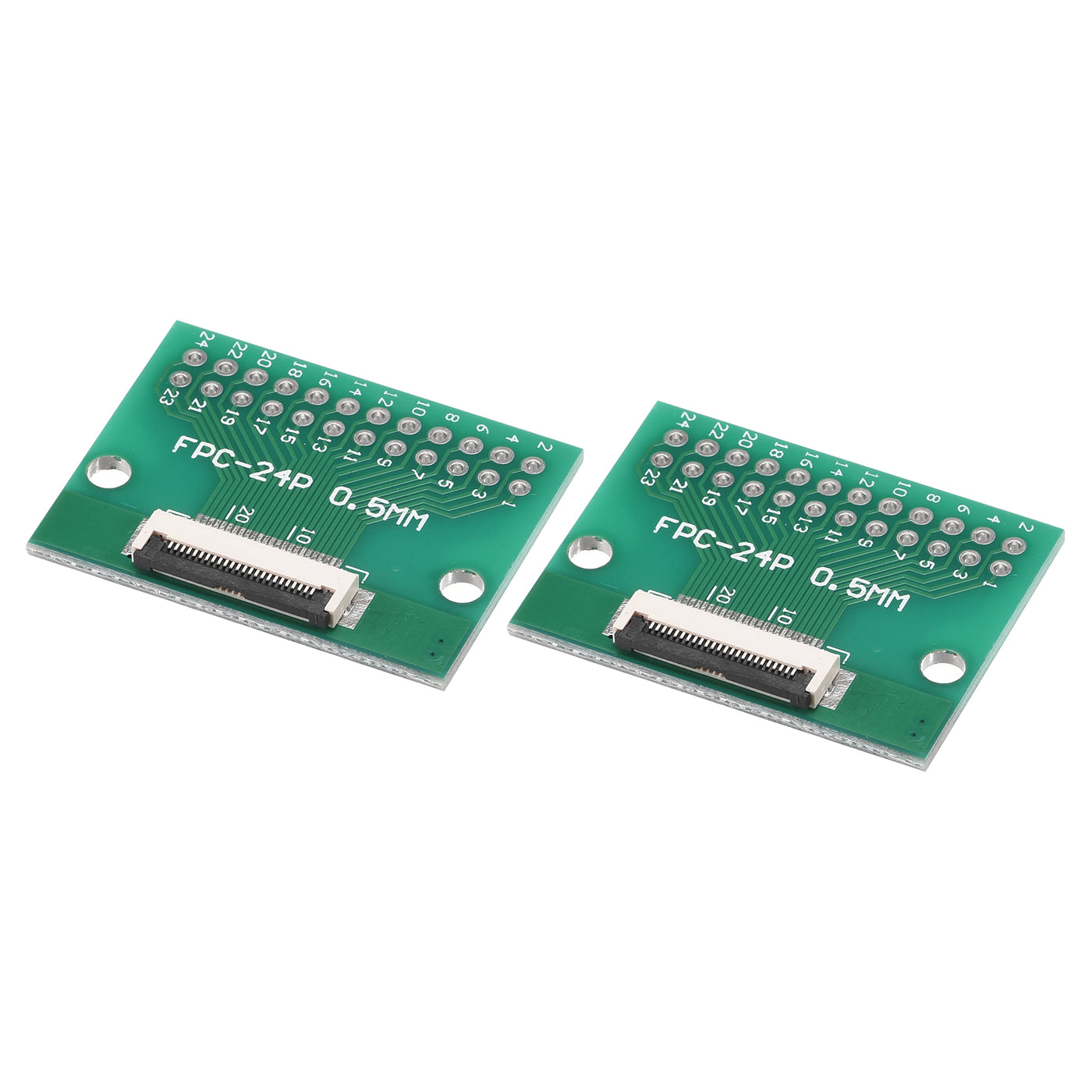 Harfington FPC Converter Board 24P 0.5mm on Socket Side, Back 1.0mm, to DIP 2.54mm 2pcs