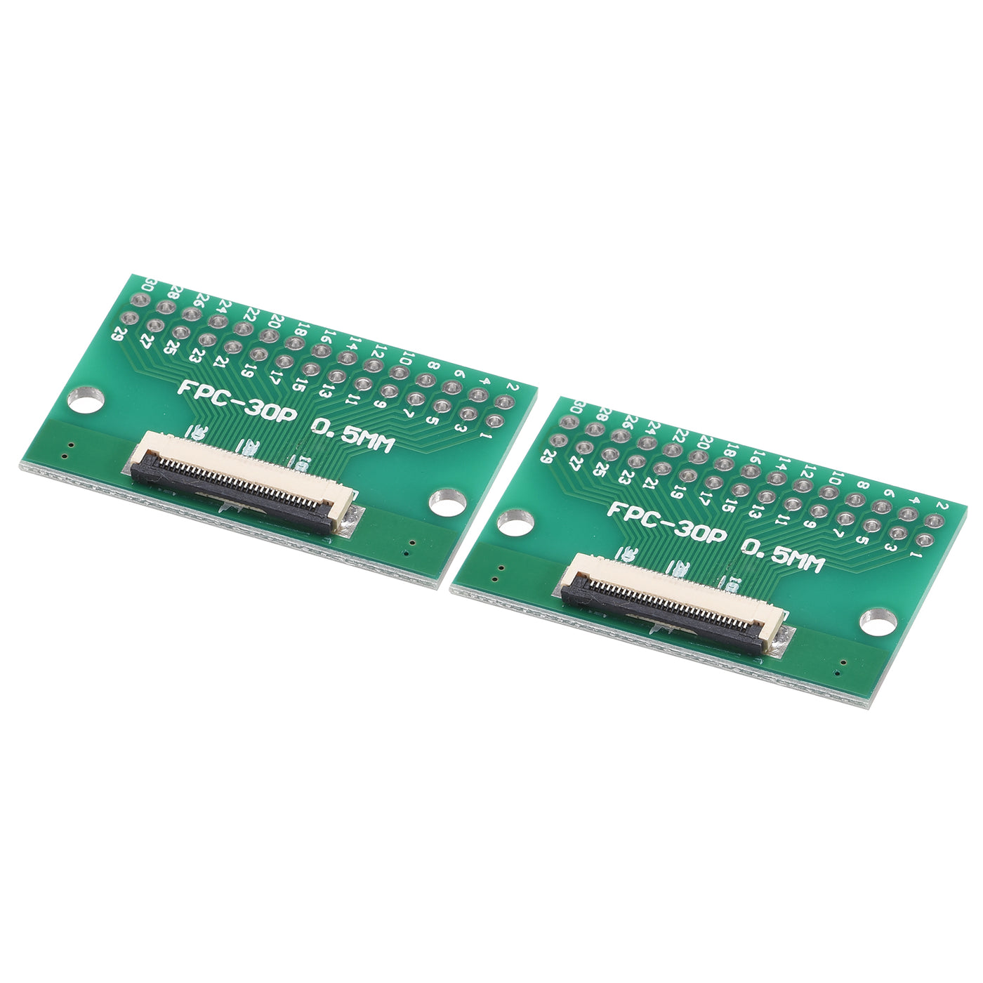 Harfington FPC Converter Board 30P 0.5mm on Socket Side, Back 1.0mm, to DIP 2.54mm 2pcs