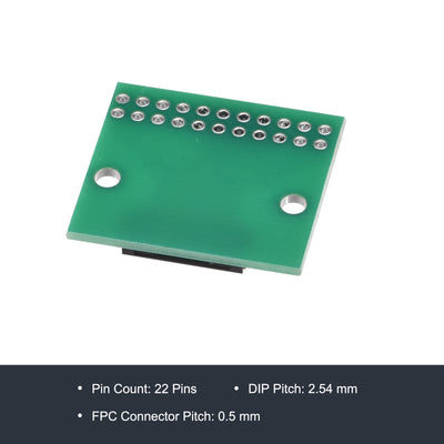 Harfington FFC FPC PCB Converter Board 22 Pin 0.5mm Pitch to DIP 2.54mm Single Side