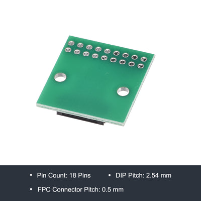 Harfington FFC FPC PCB Converter Board 18 Pin 0.5mm Pitch to DIP 2.54mm Single Side