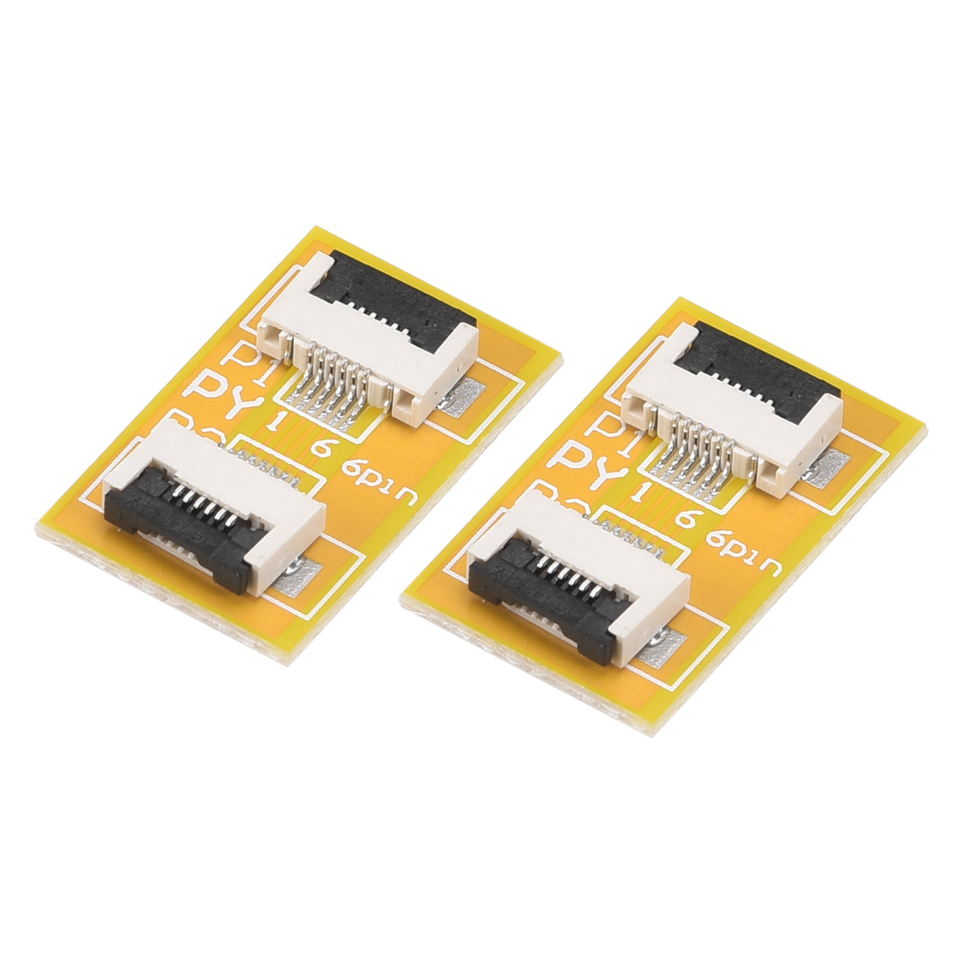 Harfington FFC FPC Extension Board PCB Extend Connector 6 Pin 0.5mm Pitch Single Side 2pcs