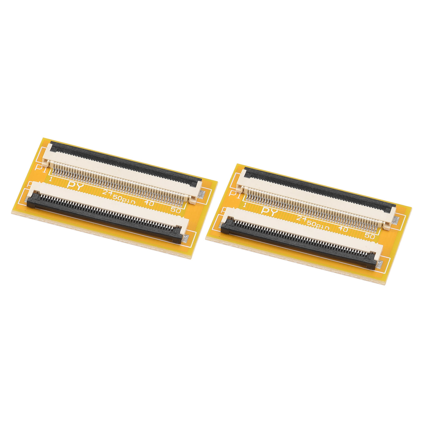 Harfington FFC FPC Extension Board PCB Extend Connector 50 Pin 0.5mm Pitch Single Side 2pcs