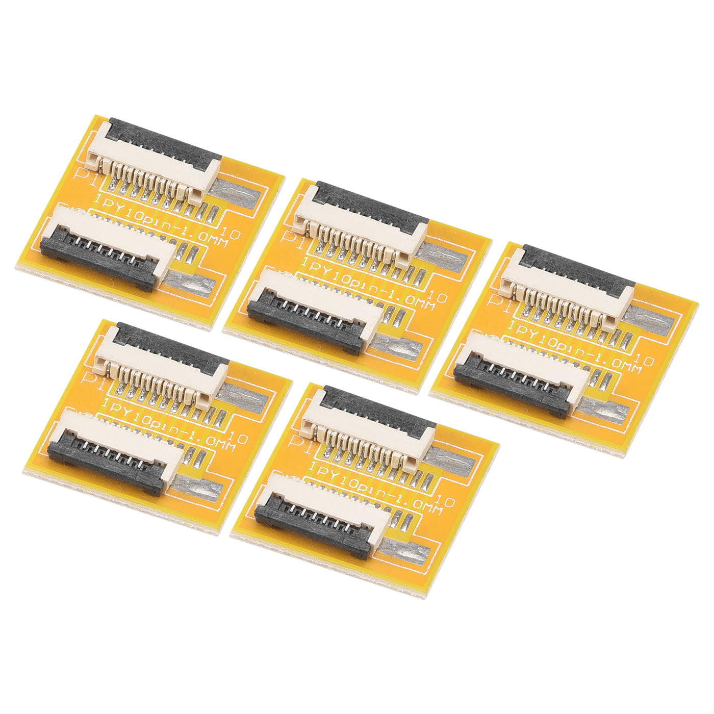 Harfington FFC FPC Extension Board PCB Extend Connector 6 Pin 1.0mm Pitch Single Side 5pcs