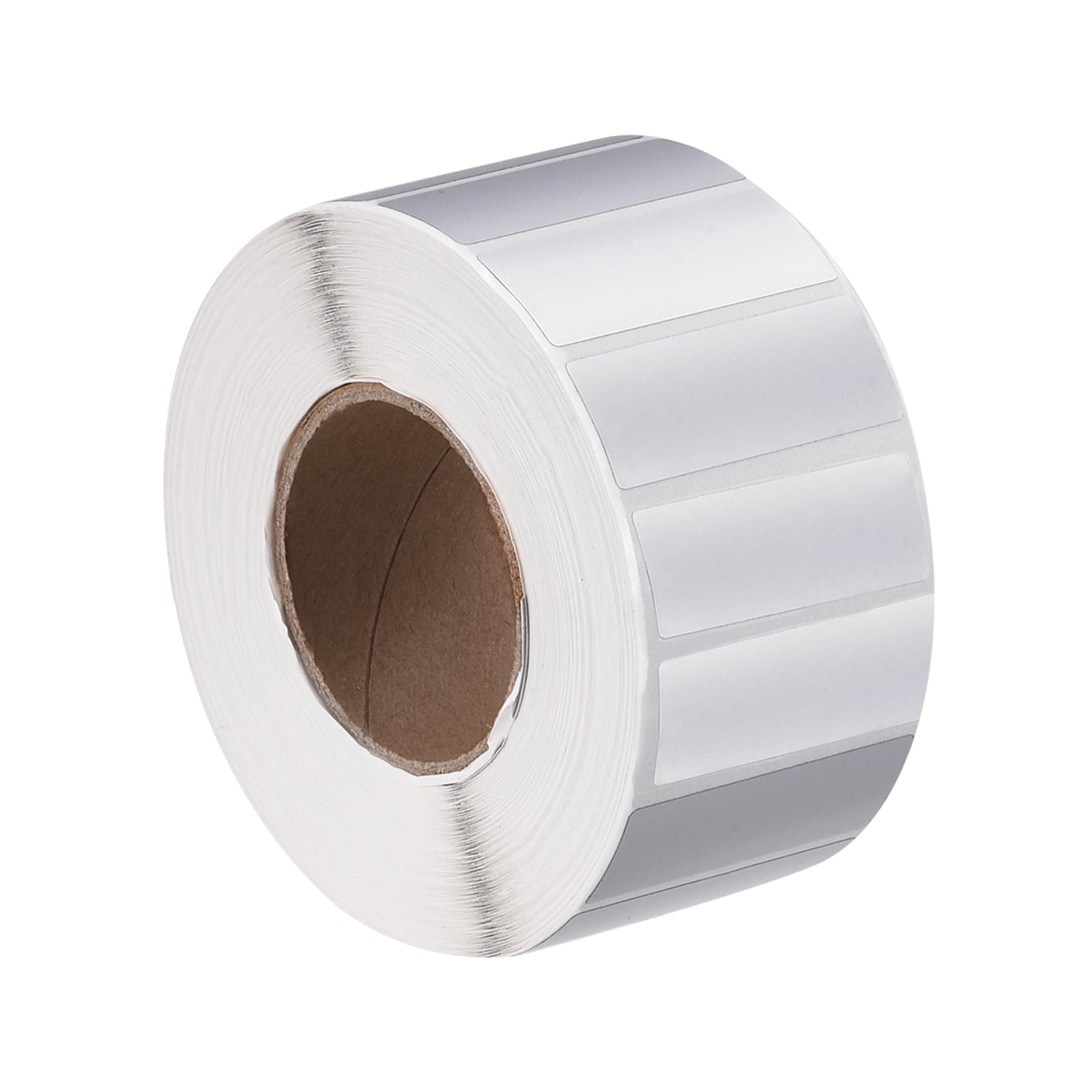 Rectangle Label Sticker Metallic Silver 2.76x1.18 Inch 1 Row 1500 Label ...