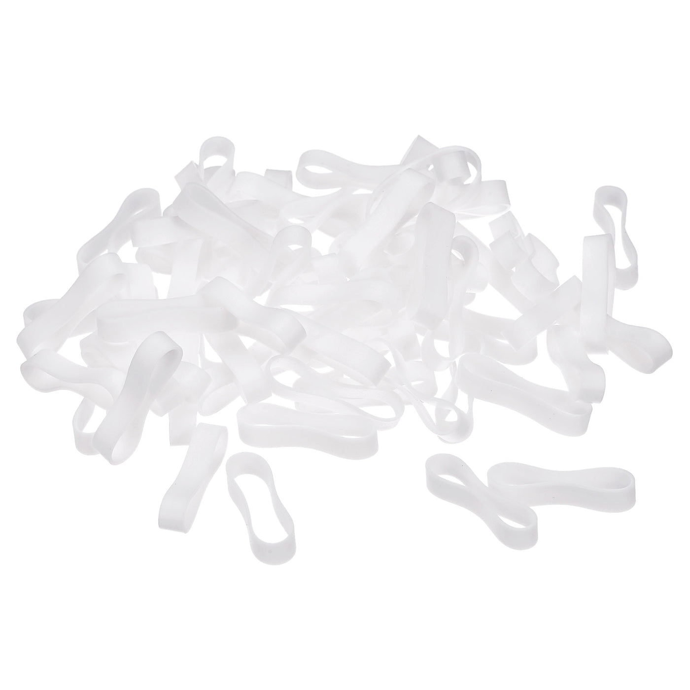 Harfington Silicone Rubber Band Rings Non-slip for Wire Cord Cable Wrapping, Bundle