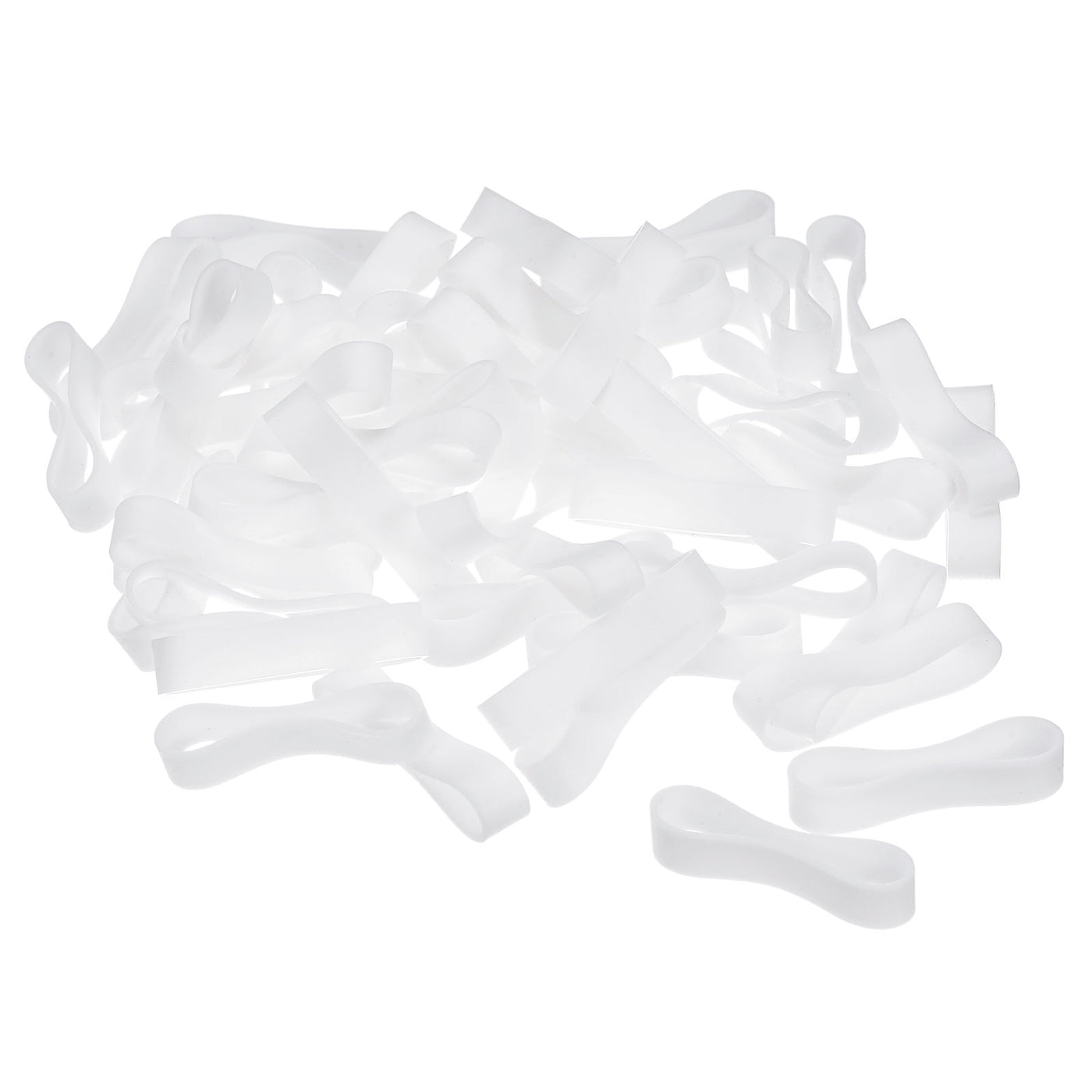 Harfington Silicone Rubber Bands Rings Non-slip for Wire Cord Cable Wrapping Bundle