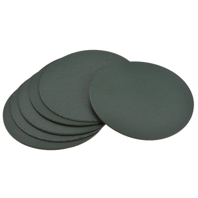 Harfington Uxcell 102mm(4.02") Round Coasters PU Cup Mat Pad for Tableware Dark Green 6pcs