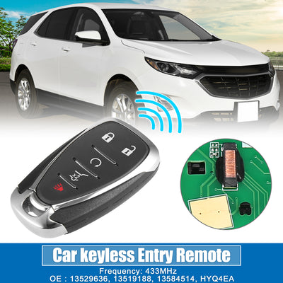 Harfington 5 Button SUV Keyless Entry Remote Control Replacement Key Fob Proximity Smart Fob HYQ4EA for Chevrolet Traverse 2018-2020 433MHz 46 Chip