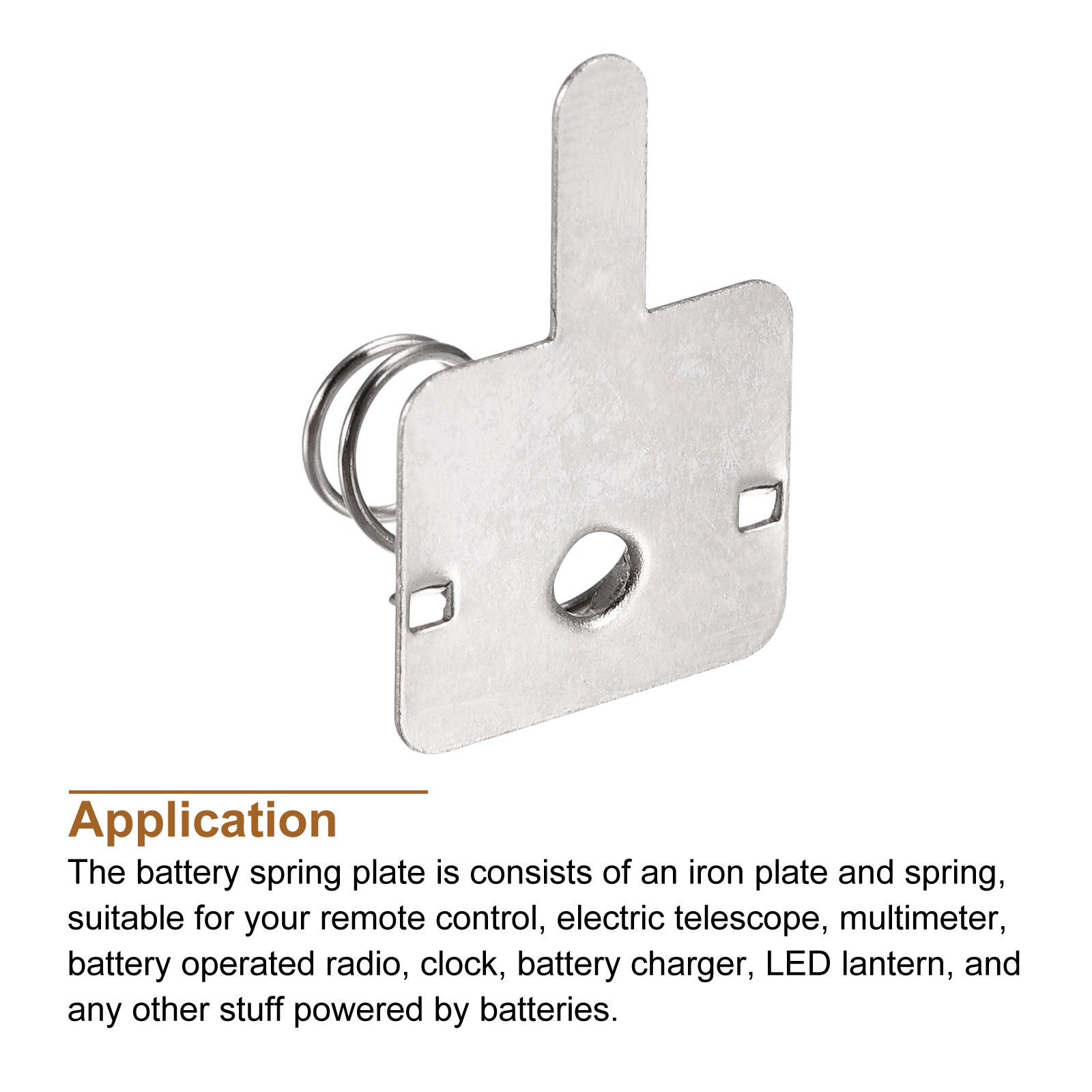 Battery Spring Plate AA Battery Spring Contact Nickel Plate 13mmx11.5mm ...