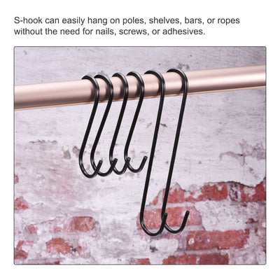 Harfington S Hanging Hooks, Extra Long Steel Hanger, Indoor Outdoor Uses for Garden, Bathroom, Closet, Workshop